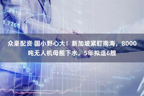 众豪配资 国小野心大！新加坡紧盯南海，8000吨无人机母舰下水，5年拟造6艘