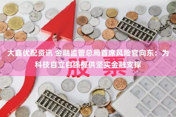 大鑫优配资讯 金融监管总局首席风险官向东：为科技自立自强提供坚实金融支撑