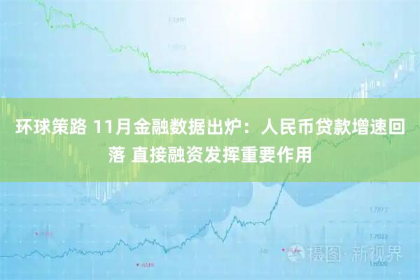 环球策路 11月金融数据出炉：人民币贷款增速回落 直接融资发挥重要作用